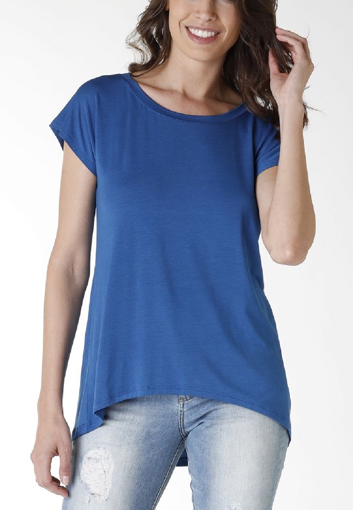 Vacchetti | T-Shirt Mezza Manica Donna Girocollo Oversize L0B2C Modal
