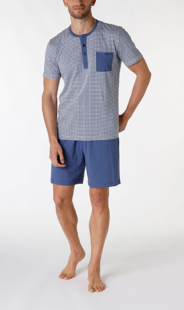 Vacchetti | Pigiama Uomo Corto Serafino Fantasia L0D6L Cotone Jersey