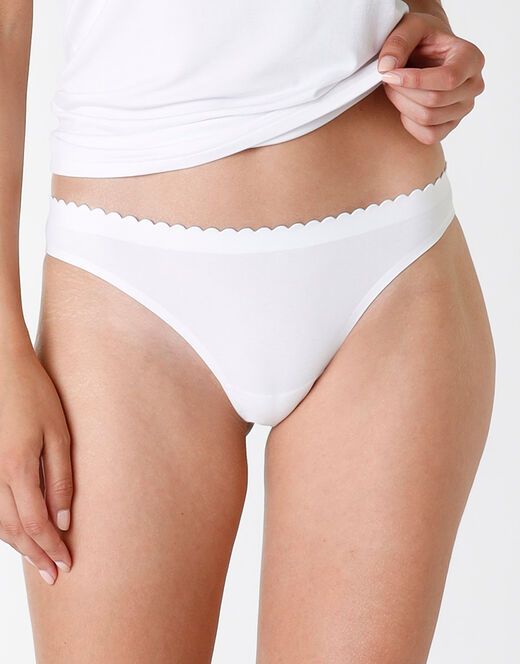 Vacchetti | Tripack Slip Donna Brasiliano Invisibile L0DFR Cotone Elasticizzato