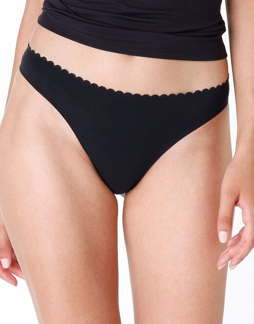 Vacchetti | Tripack Slip Donna Brasiliano Invisibile L0DFR Cotone Elasticizzato