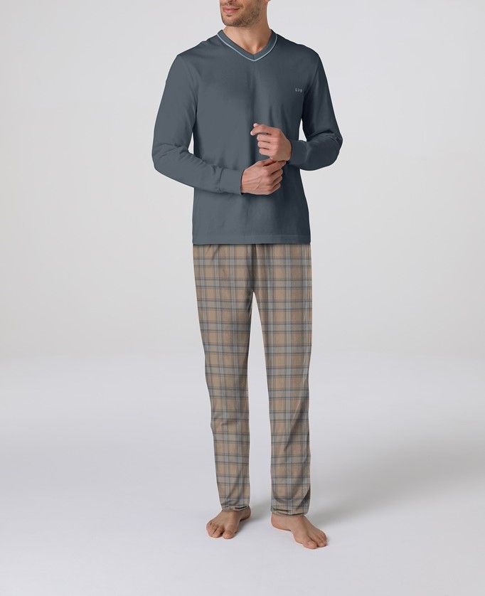 Vacchetti | Pigiama Uomo Scollo V L0DW3 Cotone Jersey