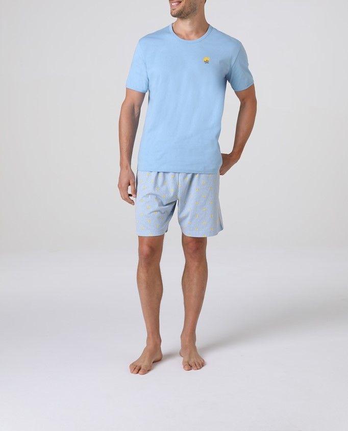Vacchetti | Pigiama Uomo Corto Girocollo L0DW5 Cotone Jersey