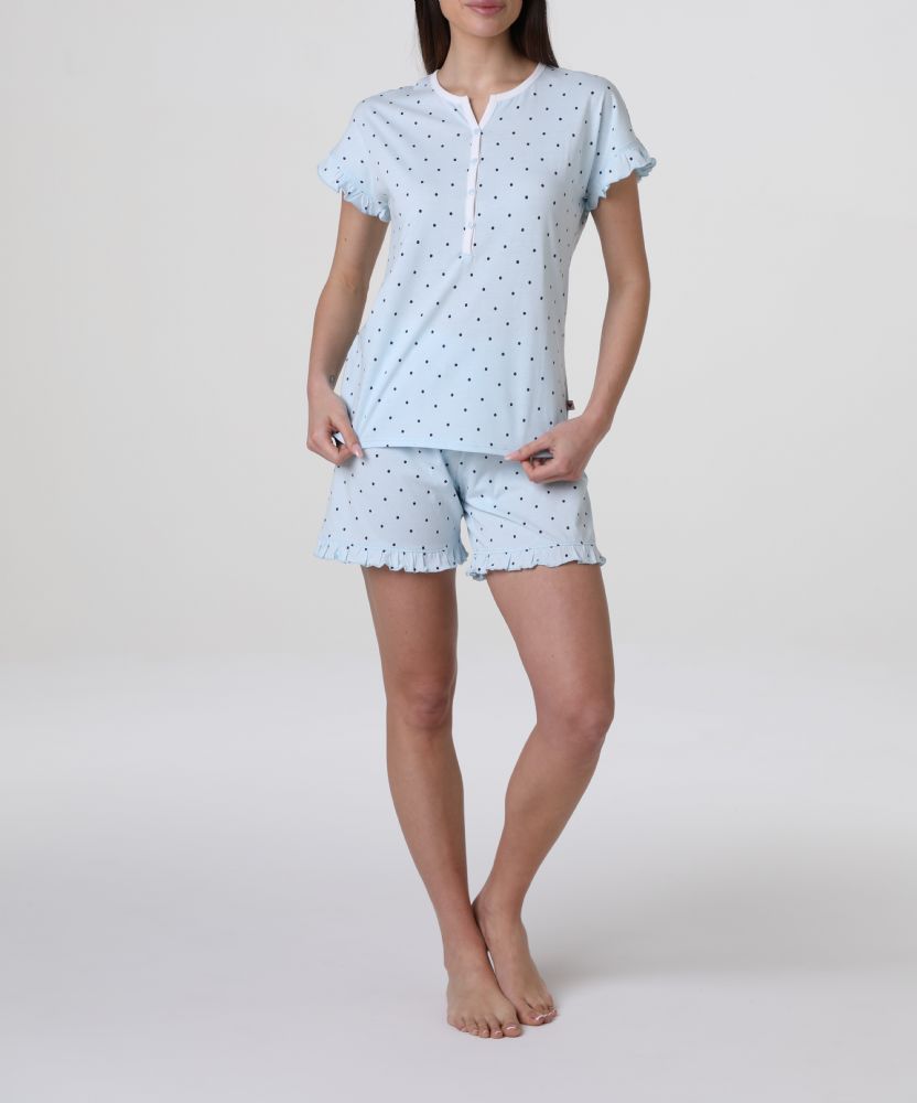 Vacchetti | Pigiama Donna Corto Serafino L0EQL Cotone Jersey