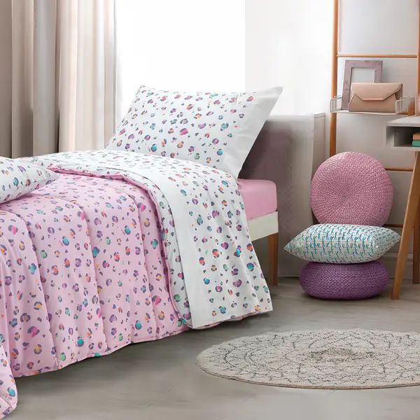 Vacchetti | Completo Lenzuolo 1 Piazza Fantasia Carosello Glam Cotone