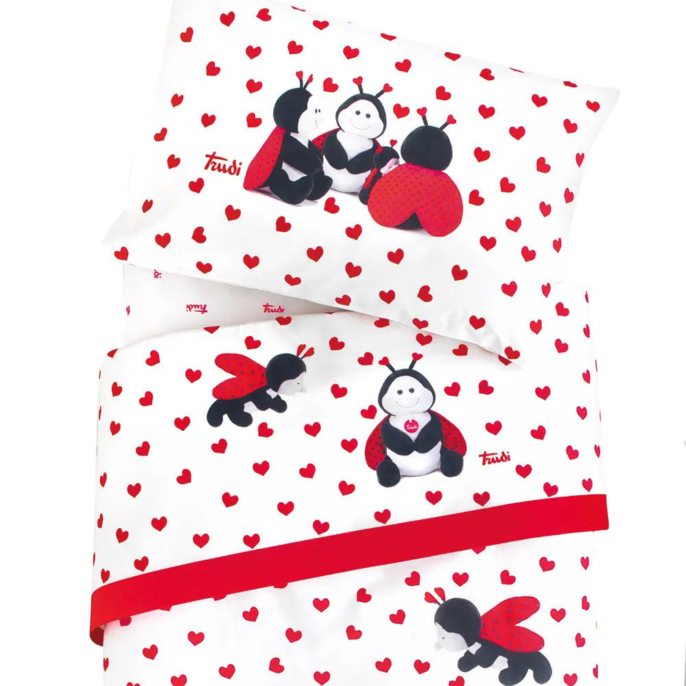 Vacchetti | Completo Lenzuolo Lettino Fantasia Trudi Fortuna Cotone