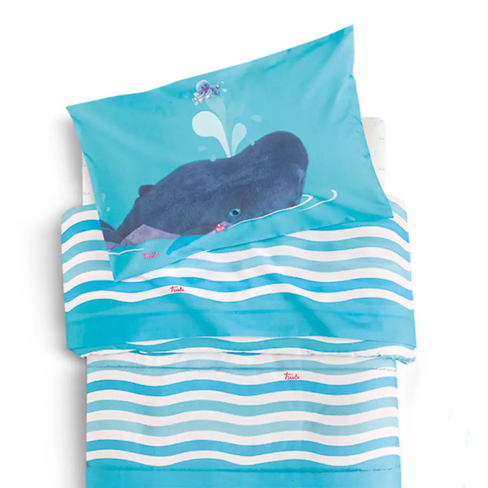 Vacchetti | Completo Lenzuolo 1 Piazza Fantasia Trudi Sea Life Cotone