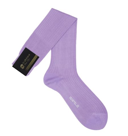 Vacchetti | Calze Uomo Lunghe Costina Tinta Unita 33 Filoscozia