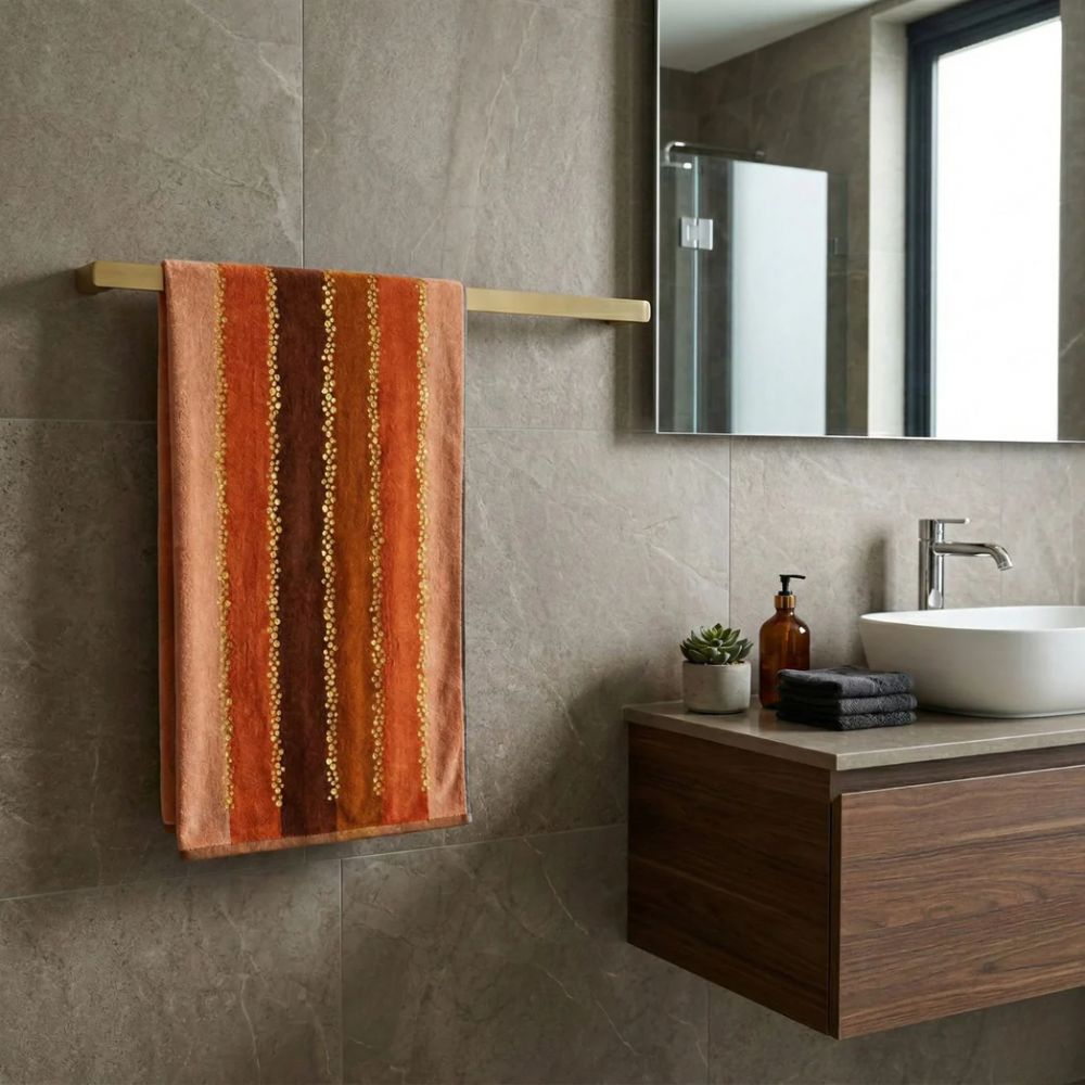 Vacchetti | Telo Mare 95 X 180 Fantasia Madagascar Spugna Di Cotone Cinigliata