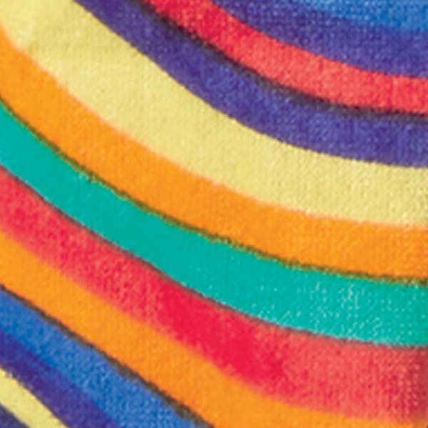 Vacchetti | Accappatoio Con Cappuccio Fantasia Junior Marea Spugna Cimata Di Cotone