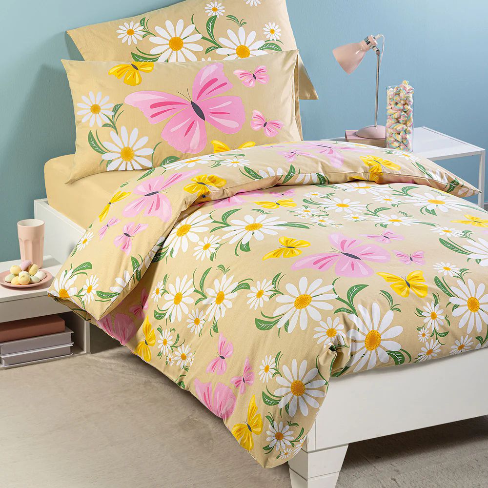 Vacchetti | Completo Copripiumino 1 Piazza Fantasia Kids Margherite Cotone