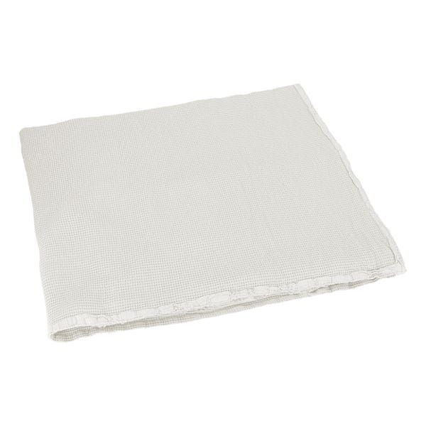 Vacchetti | Copriletto Leggero 2 Piazze Tinta Unita Memoria Cotone Jacquard Nido D'Ape