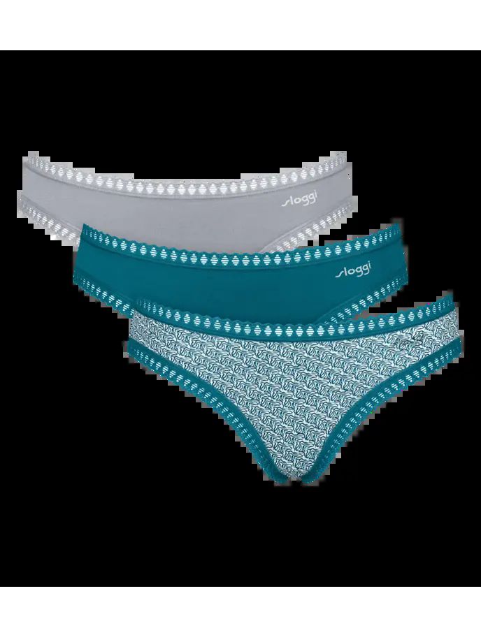 Vacchetti | 3 Culotte Mini Fianco Sottile Fantasia Go Crush Mini Cotone Elasticizzato Biologico