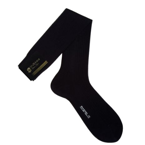 Vacchetti | Calze Uomo Lunghe Costina Tinta Unita 33 Filoscozia