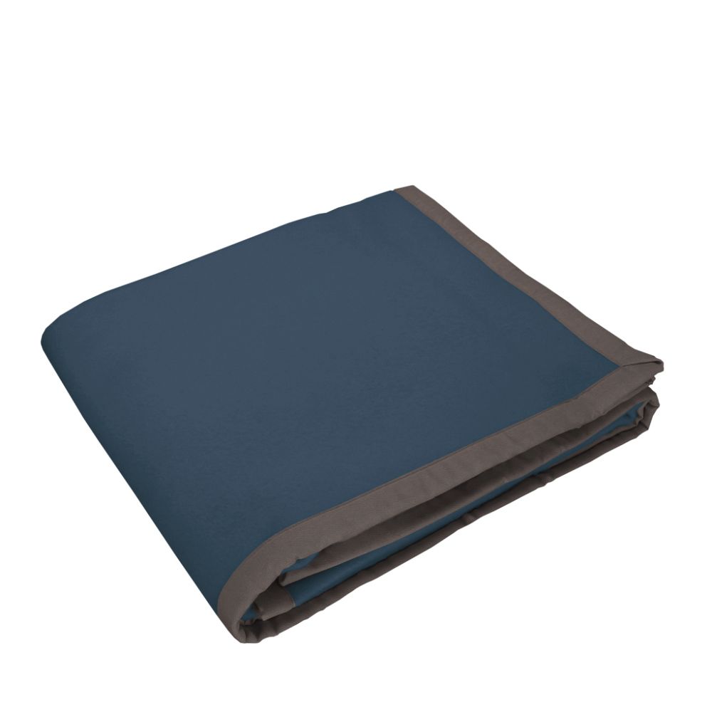 Vacchetti | Coperta 1 Piazza E Mezza 420gr. Tinta Unita Bordo In Tessuto Origami Lana 100% Merino Australiano