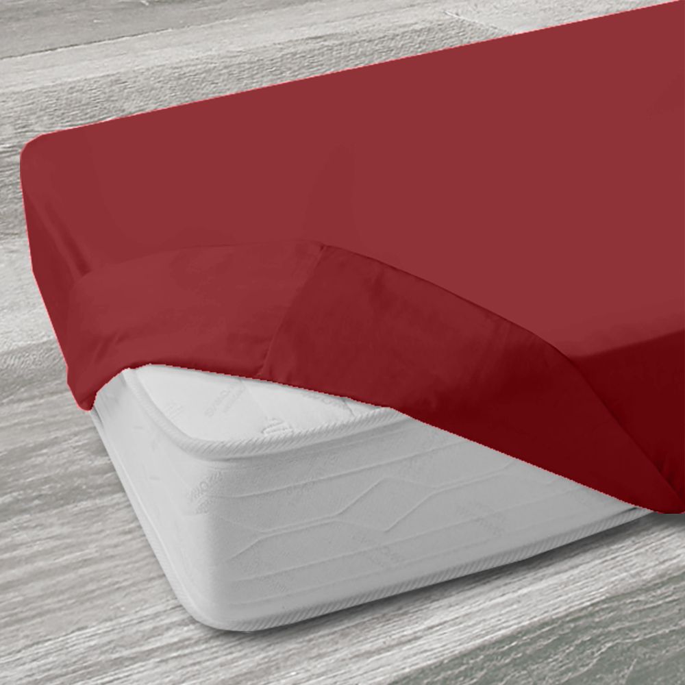 Vacchetti | Lenzuola Con Angoli Tinta Unita Dipiu' 2 Piazze Maxi Cotone Percalle