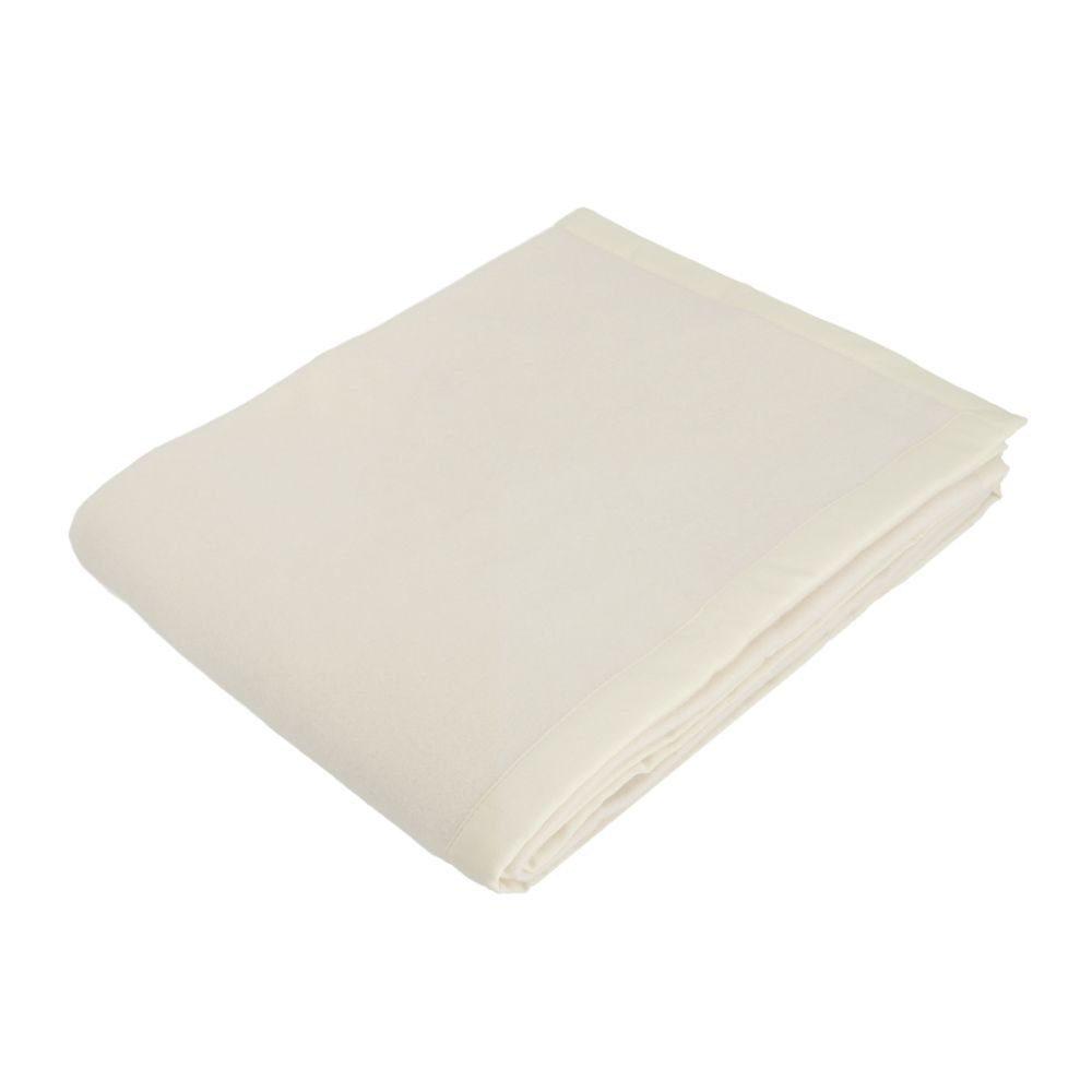 Vacchetti | Coperta 1 Piazza 280gr. Tinta Unita Bordo In Tessuto Origami Light Lana 100% Merino Australiano
