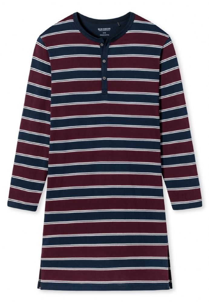 Vacchetti | Camicia Da Notte O Camicio Per Uomo Serafino Schiesser 178101 Cotone 