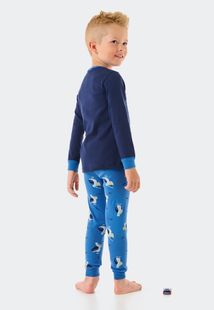 Vacchetti | Pigiama Bambino Girocollo Con Polsino Pellicano Schiesser 179019 Cotone