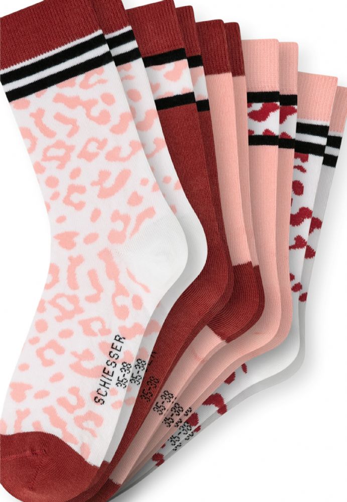 Vacchetti | 5 Calze Corte Ragazza / Donna Assortite 183289 Cotone Elasticizzato