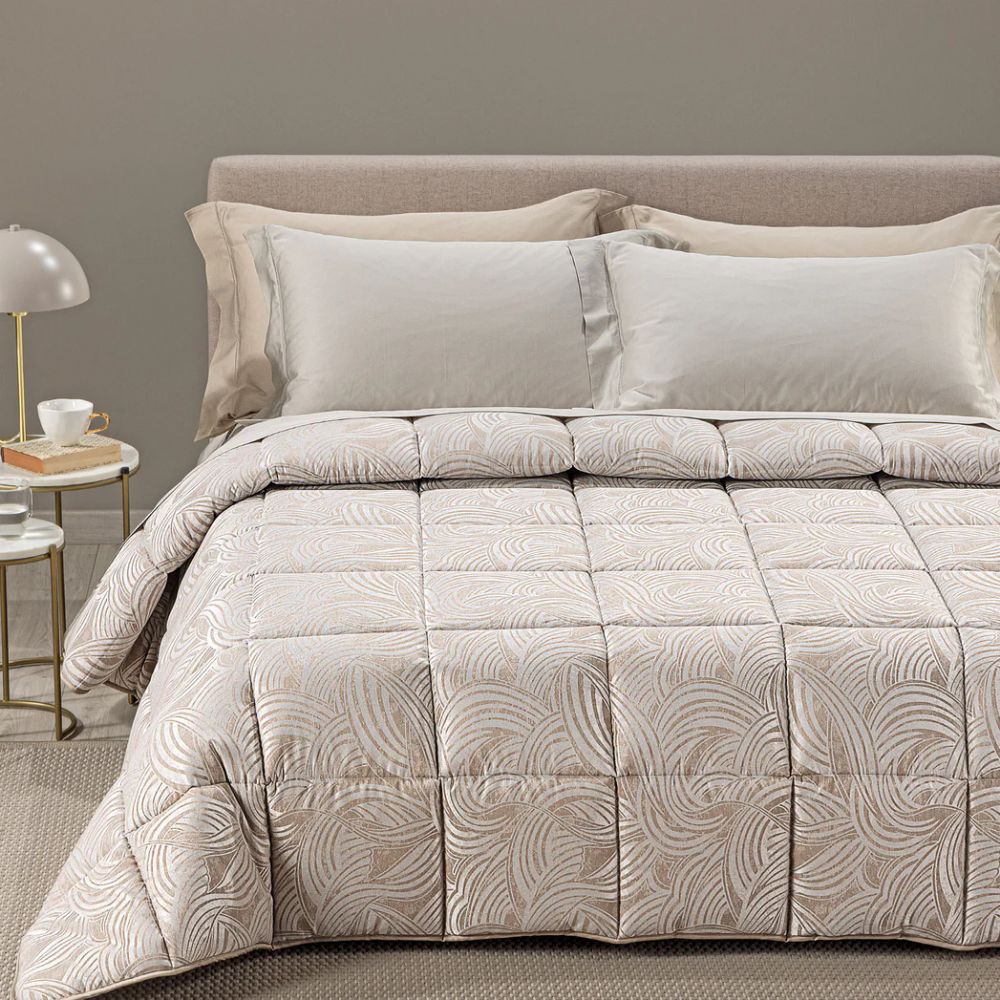 Vacchetti | Trapunta 2 Piazze Fantasia Dreaming Apollo Raso Jacquard Di Cotone