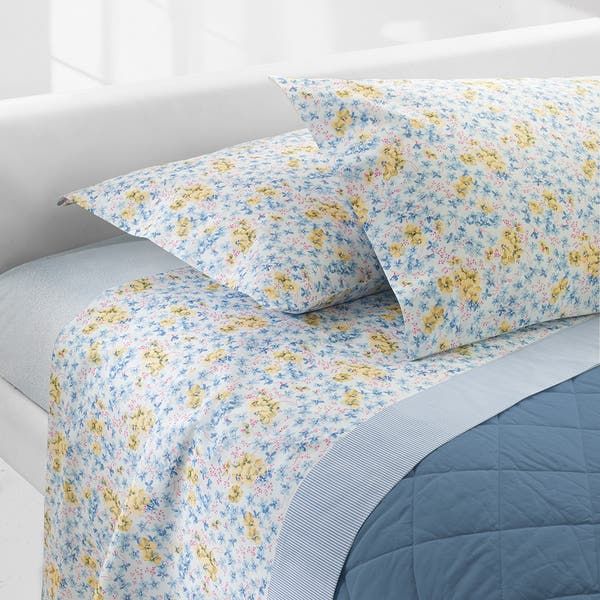Vacchetti | Completo Lenzuolo 2 Piazze Sprint Violetta Cotone