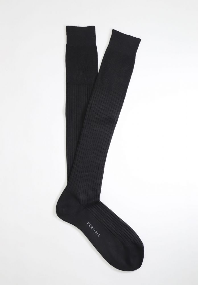 Vacchetti | Calza Uomo Lunga Costina Tinta Unita VPRC00325 Filoscozia