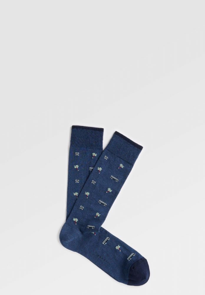 Vacchetti | Calza Corta Fantasia VPRC93312 Cotone Elasticizzato