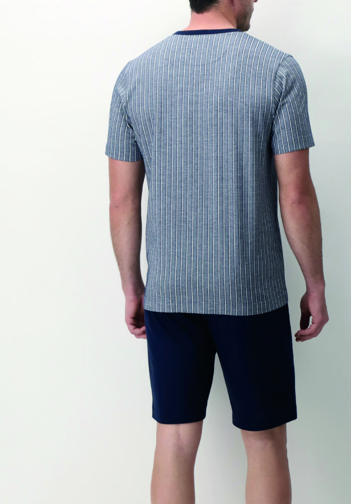 Vacchetti | Pigiama Uomo Serafino Corto VPRT92246 Filoscozia Jersey