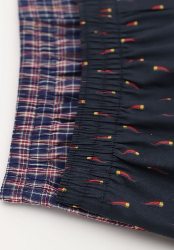 Vacchetti | 2 Boxer Calzoncino Aperto Gange Moda Tela Di Cotone