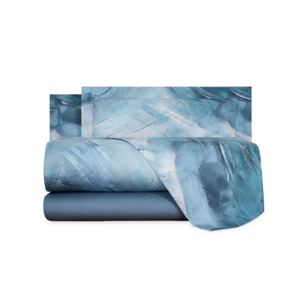 Vacchetti | Parure Copripiumino 2 Piazze Fantasia Wind Cotone Percalle